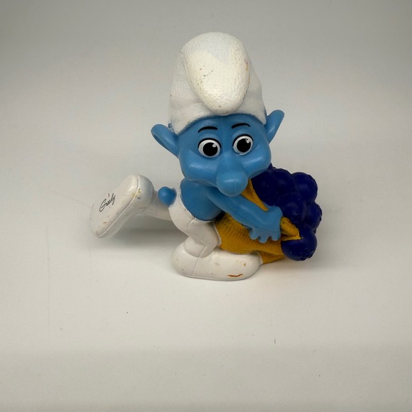 Other - Greedy Smurf Figurine Peyo 2011‎ McDonald's Collectible Toy Figure Nostalgia
